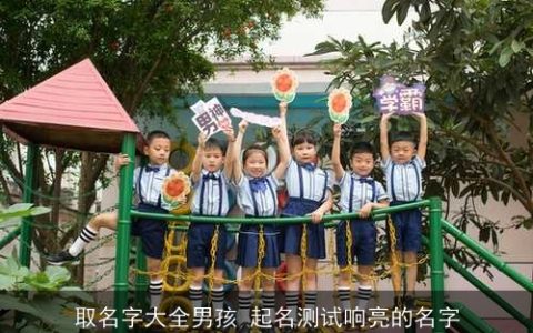 取名字大全男孩 起名测试响亮的名字