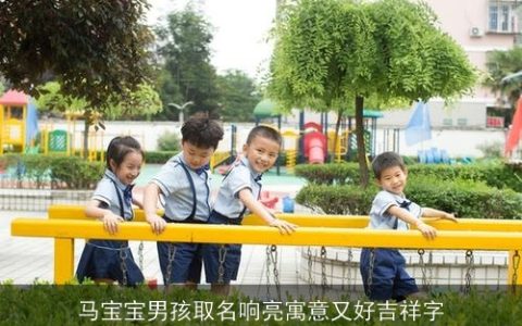 马宝宝男孩取名响亮寓意又好吉祥字