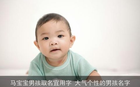 马宝宝男孩取名宜用字 大气个性的男孩名字