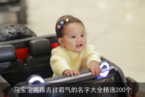 马宝宝男孩吉祥霸气的名字大全精选200个