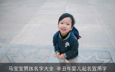 马宝宝男孩名字大全 辛丑年婴儿起名宜用字