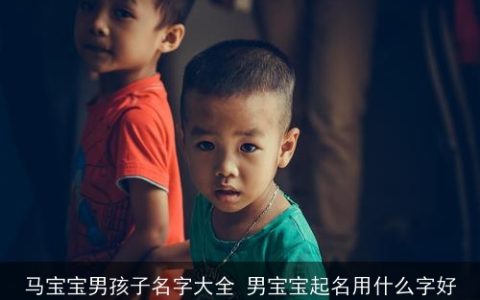 马宝宝男孩子名字大全 男宝宝起名用什么字好