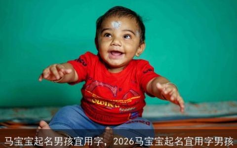马宝宝起名男孩宜用字，2026马宝宝起名宜用字男孩