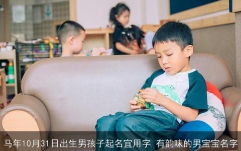 马年10月31日出生男孩子起名宜用字 有韵味的男宝宝名字
