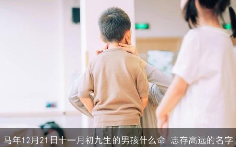 马年12月21日十一月初九生的男孩什么命 志存高远的名字