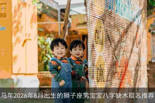 马年2026年8月出生的狮子座男宝宝八字缺木取名推荐