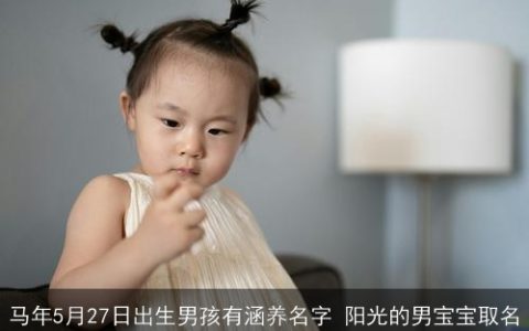 马年5月27日出生男孩有涵养名字 阳光的男宝宝取名