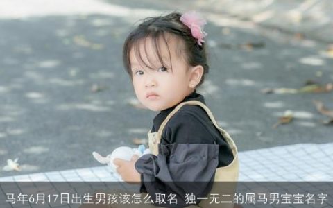 马年6月17日出生男孩该怎么取名 独一无二的属马男宝宝名字