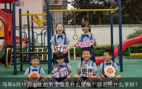 马年6月19日出生的男宝宝是什么星座？取名用什么字好？