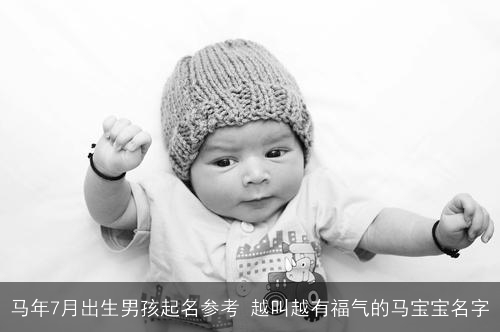 马年7月出生男孩起名参考 越叫越有福气的马宝宝名字