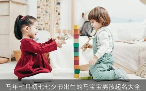 马年七月初七七夕节出生的马宝宝男孩起名大全