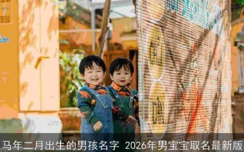 马年二月出生的男孩名字 2026年男宝宝取名最新版