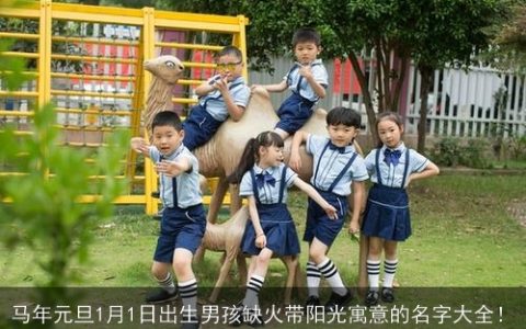 马年元旦1月1日出生男孩缺火带阳光寓意的名字大全！