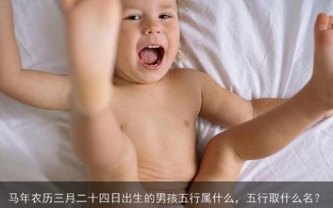 马年农历三月二十四日出生的男孩五行属什么，五行取什么名？