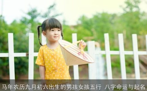 马年农历九月初六出生的男孩女孩五行 八字命运与起名