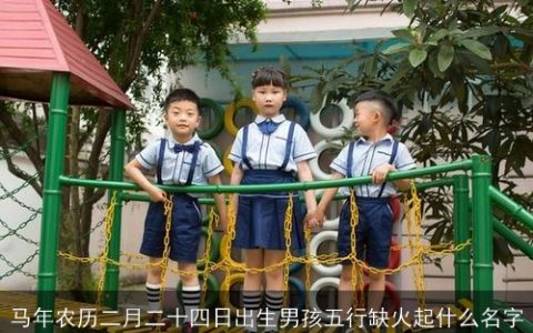 马年农历二月二十四日出生男孩五行缺火起什么名字