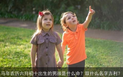马年农历六月初十出生的男孩是什么命？取什么名字吉利？