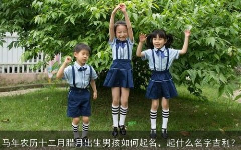 马年农历十二月腊月出生男孩如何起名，起什么名字吉利？