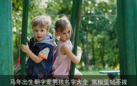 马年出生朝字辈男孩名字大全 寓指坚韧不拔