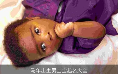 马年出生男宝宝起名大全