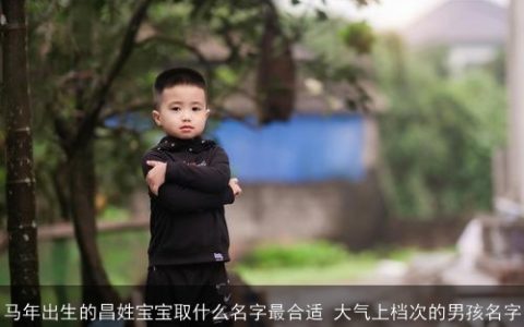 马年出生的昌姓宝宝取什么名字最合适 大气上档次的男孩名字