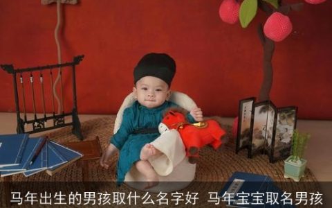 马年出生的男孩取什么名字好 马年宝宝取名男孩