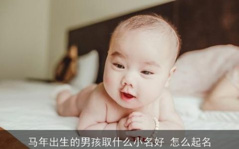 马年出生的男孩取什么小名好 怎么起名
