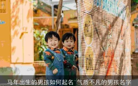 马年出生的男孩如何起名 气质不凡的男孩名字