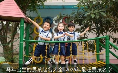 马年出生的男孩起名大全 2026年最旺男孩名字