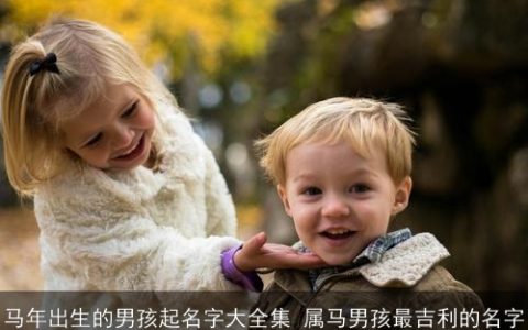 马年出生的男孩起名字大全集 属马男孩最吉利的名字