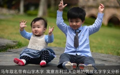 马年取名带有山字木字 寓意吉利顶天立地的男孩名字字义分析