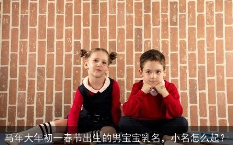 马年大年初一春节出生的男宝宝乳名，小名怎么起？