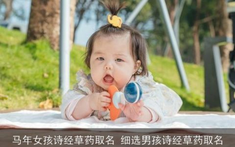 马年女孩诗经草药取名 细选男孩诗经草药取名