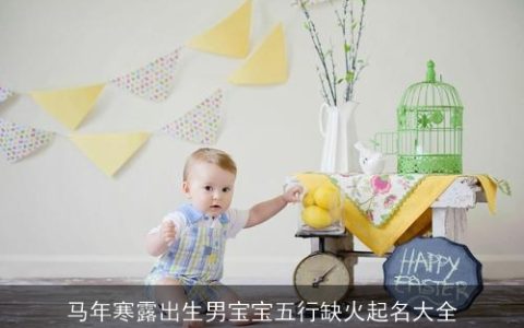 马年寒露出生男宝宝五行缺火起名大全