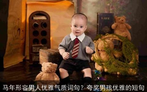 马年形容男人优雅气质词句？夸奖男孩优雅的短句