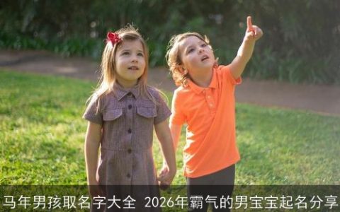 马年男孩取名字大全 2026年霸气的男宝宝起名分享