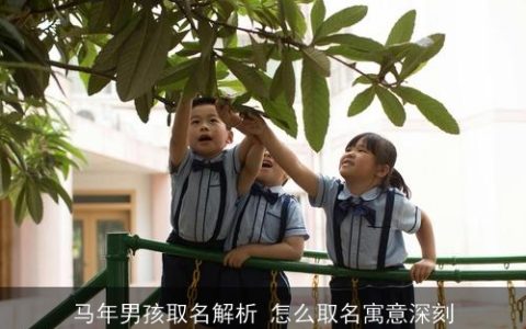 马年男孩取名解析 怎么取名寓意深刻