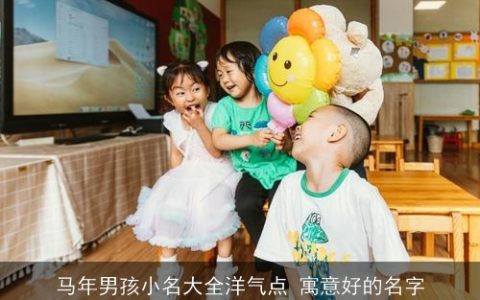 马年男孩小名大全洋气点 寓意好的名字