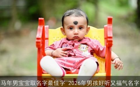 马年男宝宝取名字最佳字 2026年男孩好听又福气名字