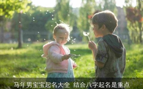 马年男宝宝起名大全 结合八字起名是重点
