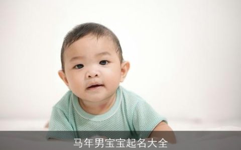 马年男宝宝起名大全
