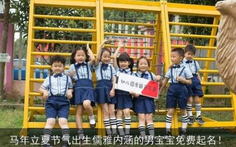 马年立夏节气出生儒雅内涵的男宝宝免费起名！