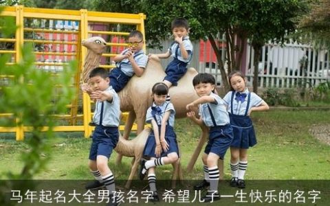 马年起名大全男孩名字 希望儿子一生快乐的名字
