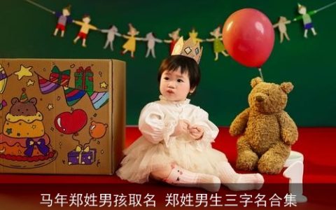 马年郑姓男孩取名 郑姓男生三字名合集