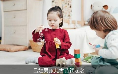 吕姓男孩儿古诗词起名