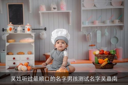 吴姓听过最顺口的名字男孩测试名字吴嘉南
