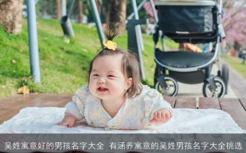 吴姓寓意好的男孩名字大全 有涵养寓意的吴姓男孩名字大全挑选