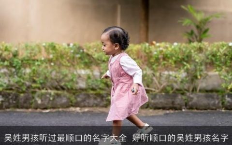 吴姓男孩听过最顺口的名字大全 好听顺口的吴姓男孩名字