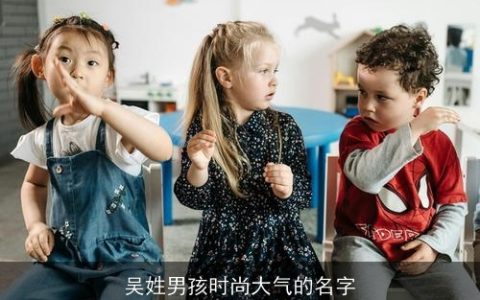 吴姓男孩时尚大气的名字