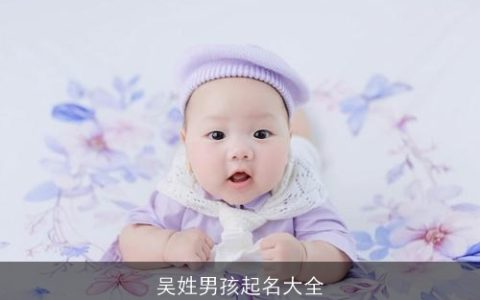 吴姓男孩起名大全